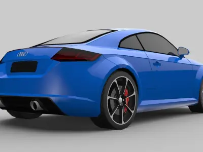 Audi TT Game-Ready Model Low-poly 3D model