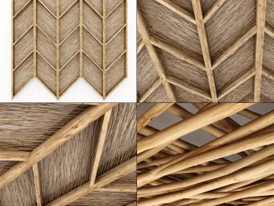 Ceiling branch thin angle n1 3D model