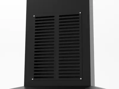 Conference podium digital tribune 3d model Low-poly 3D model