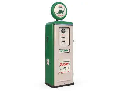 Vintage SINCLAR  Gas Pump 1948  3D model