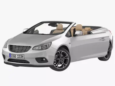 Generic Cabriolet Rigged 3D model