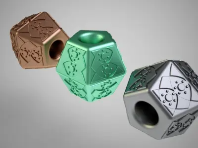 Pentagon Bead 3D print model