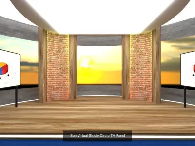 Virtual Broadcast Studio Vol2 3D Model Collection