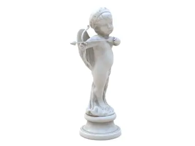 Cupid Statue Low-poly 3D model