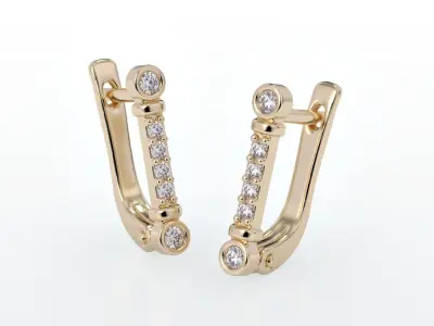 Tiffany Earrings 3D print model