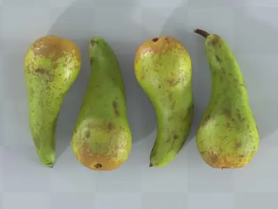 4 Pears - Photogrammetry Scan 3D model