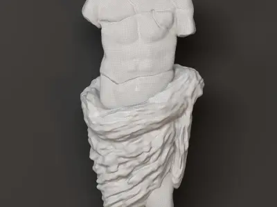 Greek Torso Decor Set 26  3D model