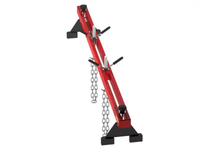 Garage Dual Hook Engine Gearbox Support 3D model