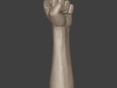 Hand - Fist Figurine - Statue --3D Print Ready 3D print model