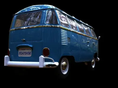 Hippie Volkswagen Van  3D model