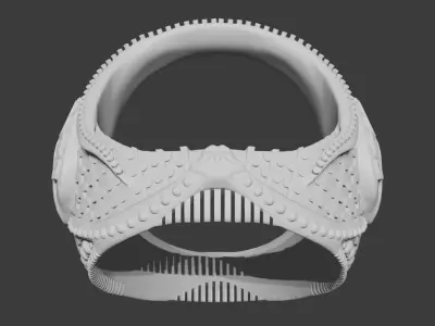 Stylized Ring for 3D Print - Render Free 3D print model