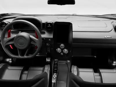 Mclaaren Senna with Interior 3D model