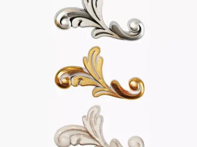 Classic carved 137 3D model