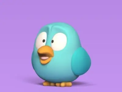 Scared Bird 3D print model