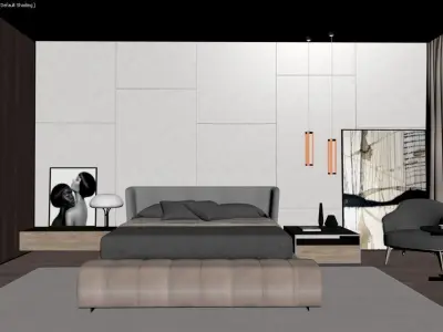 Modern Bedroom 3D model