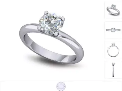 Women ring 3dm stl render detail 3D print model