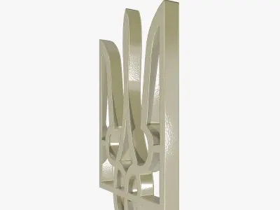 Ukrainian trident 3D model