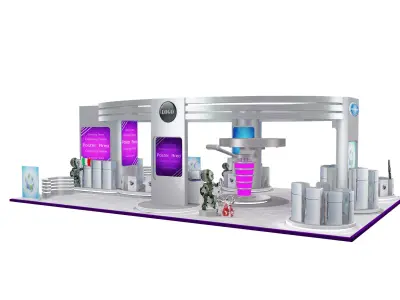 Booth Exhibition Stand a538b 3D model
