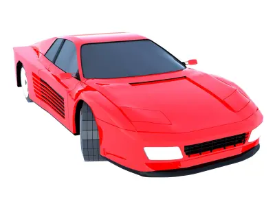 Ferrari 512 Testarossa 3D model
