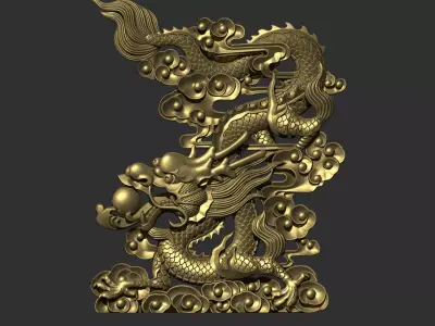 dragon statue of 3D print model