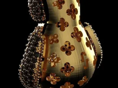 precioso diseno tridimensional de dije de pinguino 3D print model