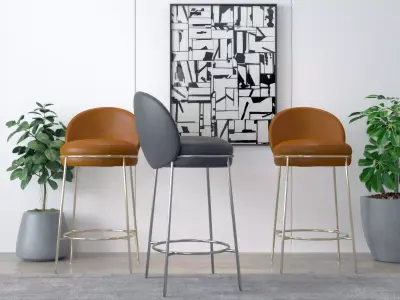 Chair Modern Bar 3D model