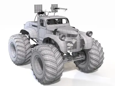Bigfoot monster truck 3D model