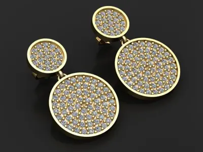  Shining-earrings 3D model pendant 3d printable model  pendant  3D print model