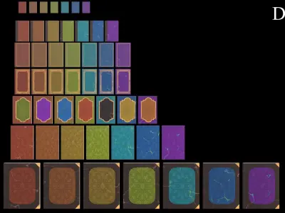 Old Magic Spells Books Low-poly 3D model