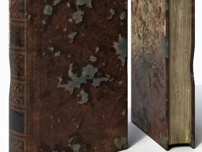 Old Books Low-poly 3D model