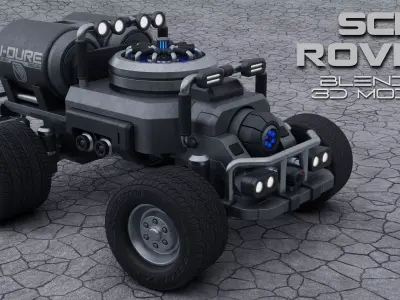 Sci-Fi Rover 3D model