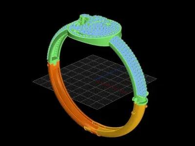 tiger gloves 3D print model