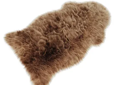 skold sheepskin rug 3D model