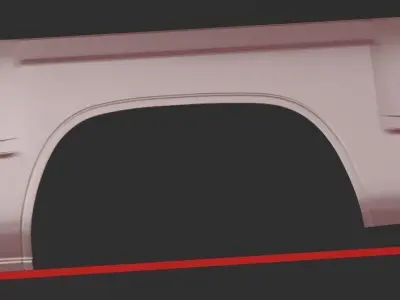 Toyota Hilux truck bed 84-88 3D print model