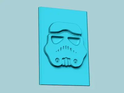 Stamp 100 Storm Trooper - Fondant Decoration Maker Toy 3D print model