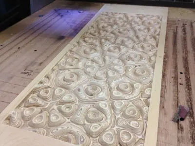 Liquid plywood relief for CNC machining 3D print model