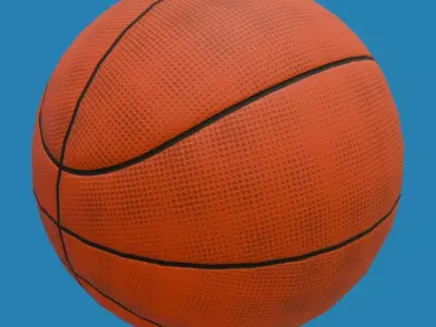 Basquetball ball Low-poly 3D model