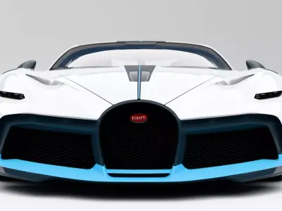 Bugatti Divo 2019 Low-poly 3D model
