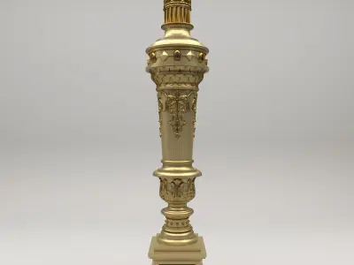 Carved Column  3D Model Collection