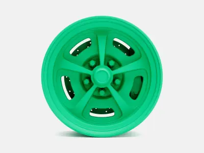 15x7 Magnum 500 Wheel and Brake 3D print model
