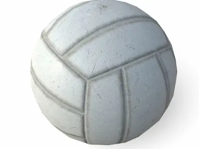 Volleyball Low Poly PBR Model ball 3D model