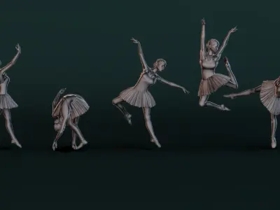 Ballerina Set04 3D model