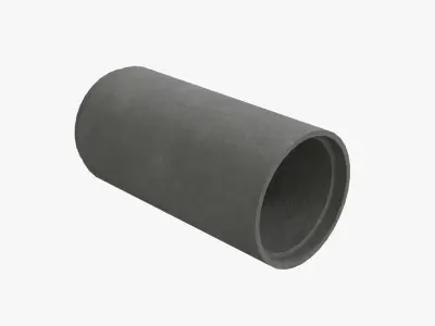 Concrete Pipes Low-poly 3D model