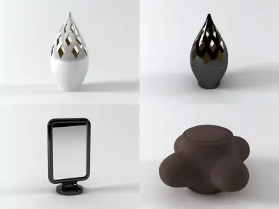 Elements mobile phone holder 3D model