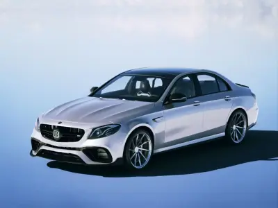Mercedes AMG E63 Brabus 800 2018 Low-poly 3D model