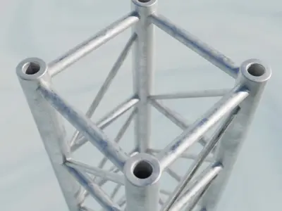 Steel Square Truss 3 Low-poly 3D model