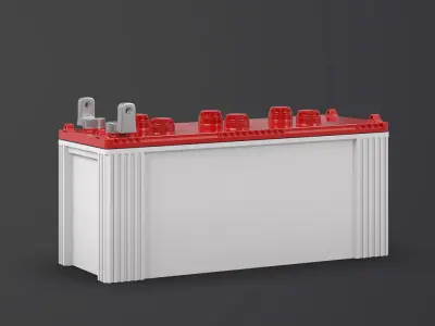 Battery 3D Model car 3D model