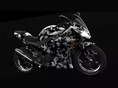 kawasaki ninja300 moto  3D model