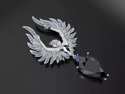 Magerit Carrera pendant 3D print model