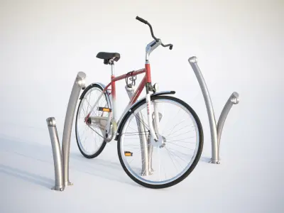 Bike rack 3D model